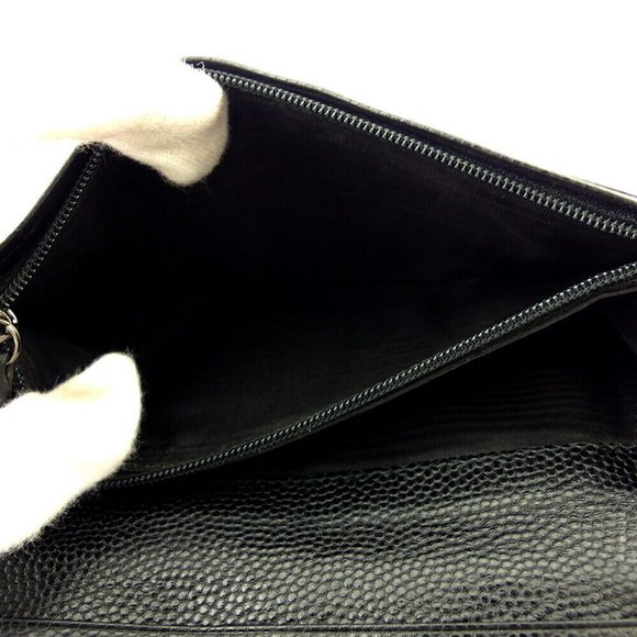 Salvatore Ferragamo Long Wallet Ganchini Leather Authentic USED - Picture 8 of 11